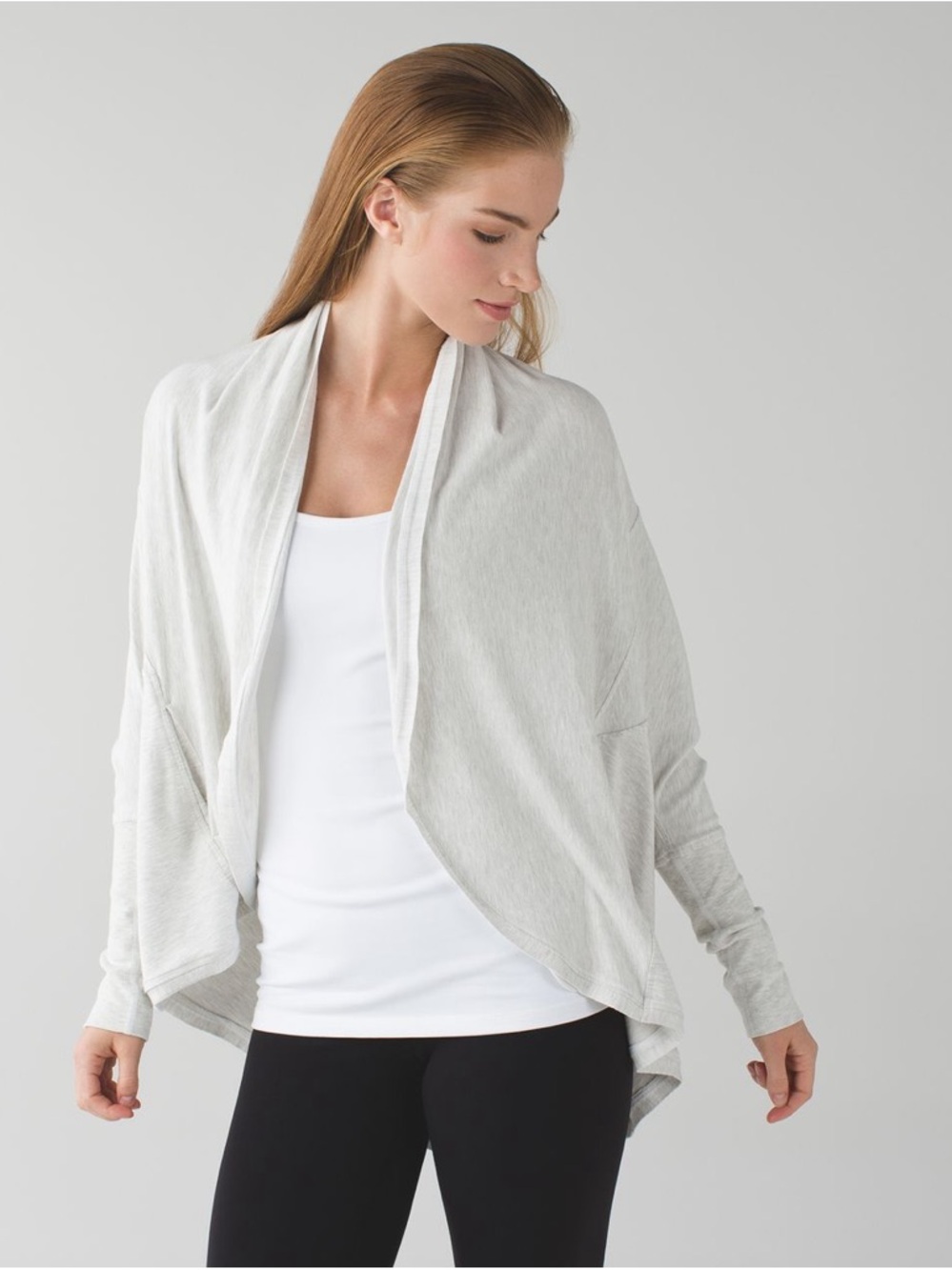 Lululemon To & Flow Wrap | Heathered Mod White | Size 4 | Great Condition